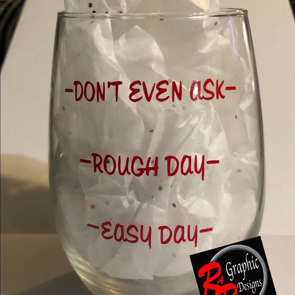 (Registered Nurse) Stemless Wine Glass
